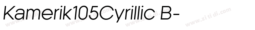 Kamerik105Cyrillic B字体转换